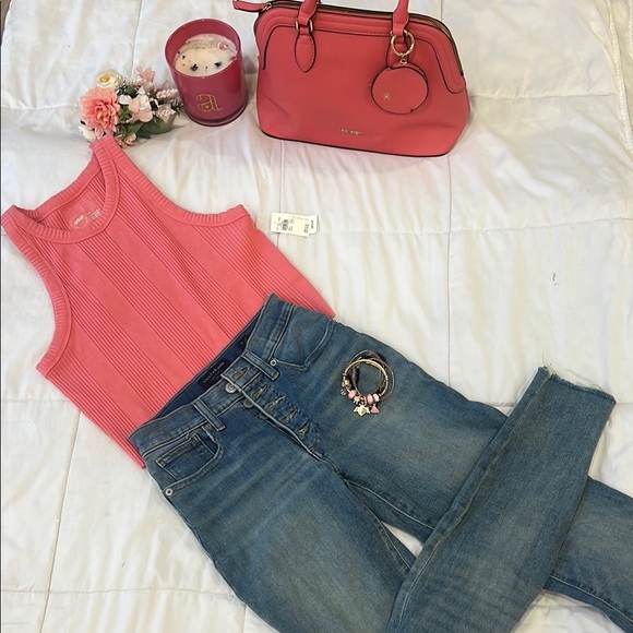 aerie Tops - Aerie Fitted Pink Tank Top Top and bag included.